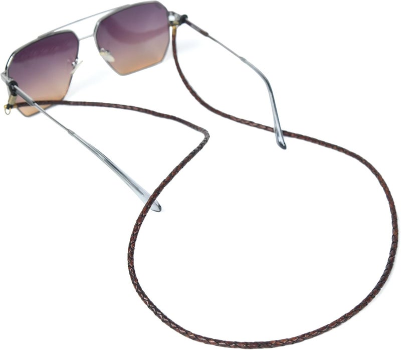 GENIQUE Genuine Leather Glasses Strap, Eyeglass Chain,Eye Glasses holders around Neck, Sunglass Strap for Men - Image 4